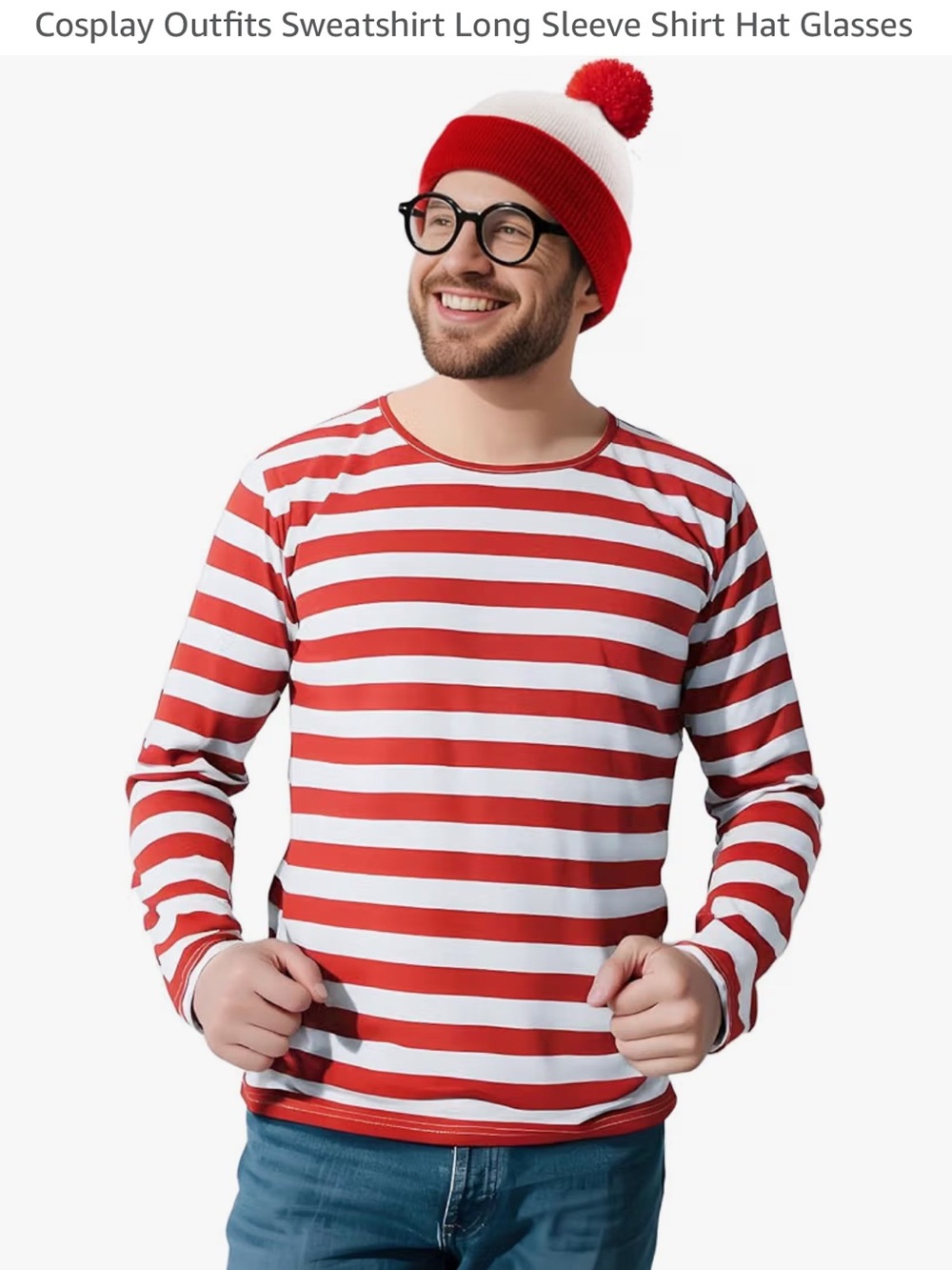 Where’s Waldo costume Size xxl